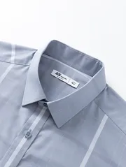 Áo Sơ Mi Nam Ngắn Tay 5S Fashion Kẻ Ô Slimfit ASC25056