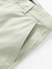 Quần Short Kaki Nam 5S Fashion Cotton Cạp Dệt Chữ Slimfit QSK25002