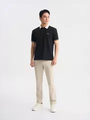 Áo Polo Nam Can Phối In Chữ 5S Fashion Trẻ Trung APC25006
