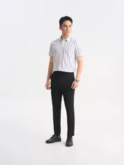 Áo Sơ Mi Nam Cộc Tay 5S Fashion Kẻ Caro Phom Slimfit ASC25058