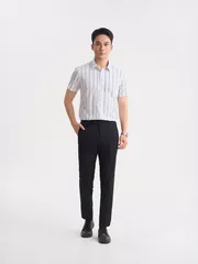Áo Sơ Mi Nam Cộc Tay 5S Fashion Kẻ Caro Phom Slimfit ASC25058