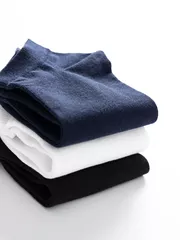 Tất Nam Cổ Ngắn 5S Fashion Thấm Hút, Trơn Basic TAT25001