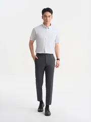 Áo Sơ Mi Nam Ngắn Tay 5S Fashion Casual Kẻ Sọc ASC25027