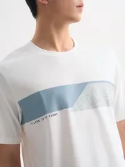 Áo Thun Nam Ngắn Tay 5S Fashion In Graphic Phom Casual ATS25028