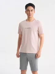 Áo Thun Cổ Tròn Cotton 5S Fashion In Đơn Giản Casual ATS25031