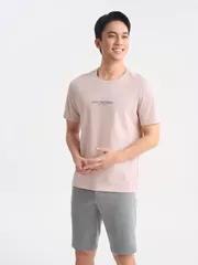 Áo Thun Cổ Tròn Cotton 5S Fashion In Đơn Giản Casual ATS25031