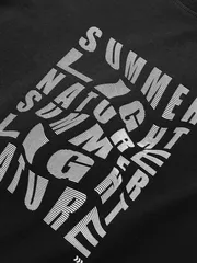 Áo Thun Nam Cotton 5S Fashion In Chữ Phong Cách Phom Casual ATS25042