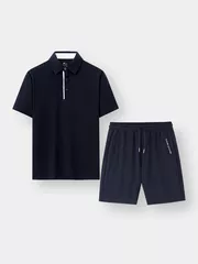Set Bộ Thể Thao Áo Polo Phối Short Chun Cao Cấp Phom Slimfit BPL25001