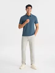 Áo Polo Nam 5S Fashion Trơn Bề Mặt Dệt Jacquard Slimfit APC25050