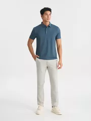 Áo Polo Nam 5S Fashion Trơn Bề Mặt Dệt Jacquard Slimfit APC25050