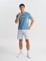 Áo Thun Nam Thể Thao 5S Fashion Can Phối Phom Slimfit ATS25011