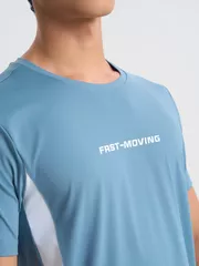 Áo Thun Nam Thể Thao 5S Fashion Can Phối Phom Slimfit ATS25011