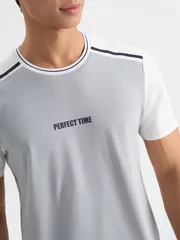 Áo Thun Nam Can Phối 5S Fashion Phom Regular ATS25029