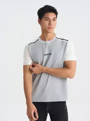 Áo Thun Nam Can Phối 5S Fashion Phom Regular ATS25029