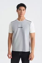 Áo Thun Nam Can Phối 5S Fashion Phom Regular ATS25029