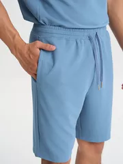 Quần Short Thun Nam 5S Fashion Trơn Basic Phom Slimfit BQST25004