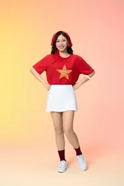 Áo Thun Unisex Cờ Đỏ Sao Vàng 5S Fashion Phom Casual ATS25099