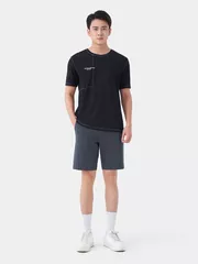 Áo Thun Nam Ngắn Tay 5S Fashion Chần Chỉ Casual ATS24022