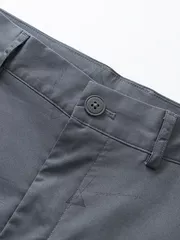 Quần Short Kaki Nam 5S Fashion Họa Tiết Cạp Cúc QSK24012