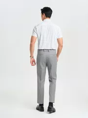 Áo Sơ Mi Nam Dệt Kim Vải Co Giãn 5S Fashion Kẻ Sọc ASC25024