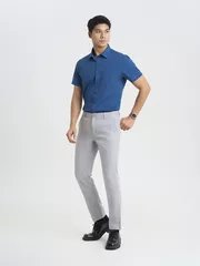 Áo Sơ Mi Nam Tay Ngắn 5S Fashion Dệt Hiệu Ứng Smart fit ASC25053