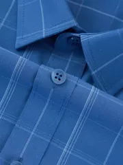 Áo Sơ Mi Nam Dài Tay 5S Fashion Kẻ Ô Smart Fit ASM25037