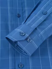 Áo Sơ Mi Nam Dài Tay 5S Fashion Kẻ Ô Smart Fit ASM25037