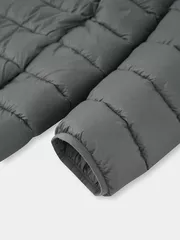 Áo Khoác Phao Nam Siêu Nhẹ Air-PUFFER HEATLOCK 5S FASHION Mũ Tháo Rời M0APH25011