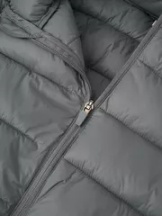 Áo Khoác Phao Nam Siêu Nhẹ Air-PUFFER HEATLOCK 5S FASHION Mũ Tháo Rời M0APH25011