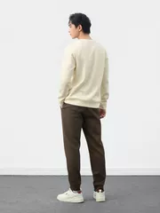 Quần Nỉ Nam S-WARM 5S Fashion Thêu Họa Tiết Phom Slimfit MBQNI25013