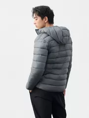 Áo Khoác Phao Nam Siêu Nhẹ Air-PUFFER HEATLOCK 5S FASHION Mũ Tháo Rời M0APH25011