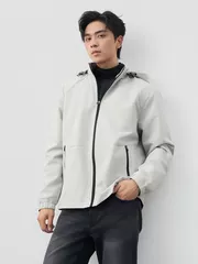 Áo Khoác Gió Nam Pro-DWR 5S FASHION Tay Raglan Có Mũ Tháo Được M0AKG25009