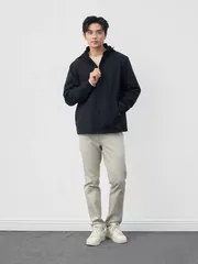 Áo Khoác Gió Nam Pro-DWR 5S FASHION Tay Raglan Có Mũ Tháo Được M0AKG25009