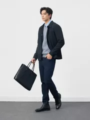 Áo Khoác Thời Trang Nam 5S Fashion Cổ Đức Dệt Hiệu Ứng M0AKH25018