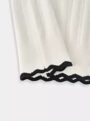 Áo Len Cộc Tay Nữ 5S Fashion Dệt Hiệu Ứng W0ALC25006