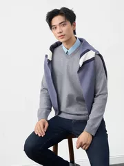 Áo Len Nam 5S Fashion Kẻ Ngang Phom Slimfit M0ALE25001