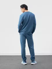 Set Bộ Nỉ Nam Cổ Tròn 5S Fashion In Tay Phom Slimfit MBNI25003