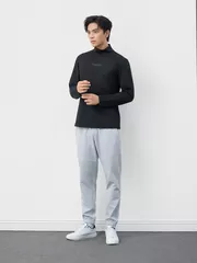 Áo Giữ Nhiệt Nam 5S Fashion Cổ Cao In Chữ Phom Slimfit M0AGN25001