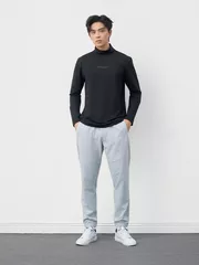 Áo Giữ Nhiệt Nam 5S Fashion Cổ Cao In Chữ Phom Slimfit M0AGN25001