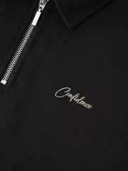 Áo Nỉ Cổ Khóa Nam 5S Fashion Họa Tiết Chữ Thêu M0ANI25010