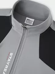 Áo Nỉ Khóa Cổ Trụ Nam 5S Fashion Can Phối Slimfit MBAKN25017