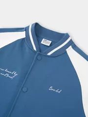 Áo Khoác Bomber Nam 5S Fashion Vải Nỉ Phom Regular M0ABF25001