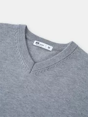 Áo Len Nam Cổ V 5S Fashion Trơn Basic Phom Regular M0ALE25005