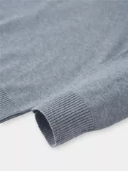 Áo Len Nam Cổ V 5S Fashion Trơn Basic Phom Regular M0ALE25005