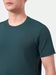 Áo Thun Nam Ngắn Tay 5S Fashion Sport Trơn Slimfit ATS24050