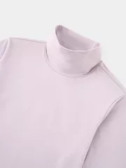 Áo Giữ Nhiệt Nữ Extra-warm 5S FASHION Cổ 9 Phân Lót Bông Nỉ W0AGN25007