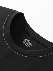 Áo Thun Nam Ngắn Tay 5S Fashion Đường Chần Chỉ ATS24051