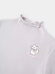 Áo Giữ Nhiệt Bé Gái 5S Fashion Họa Tiết Mèo Dễ Thương G0AGN25001