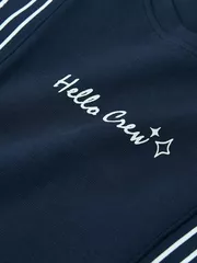 Áo Nỉ Bé Gái 5S Fashion Phối Bèo Dễ Thương Phom Regular G0ANI25001