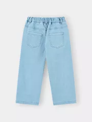 Quần Jean Bé Gái Ống Suông Thêu Hoa 5S FASHION Phom Regular G0QJE25004